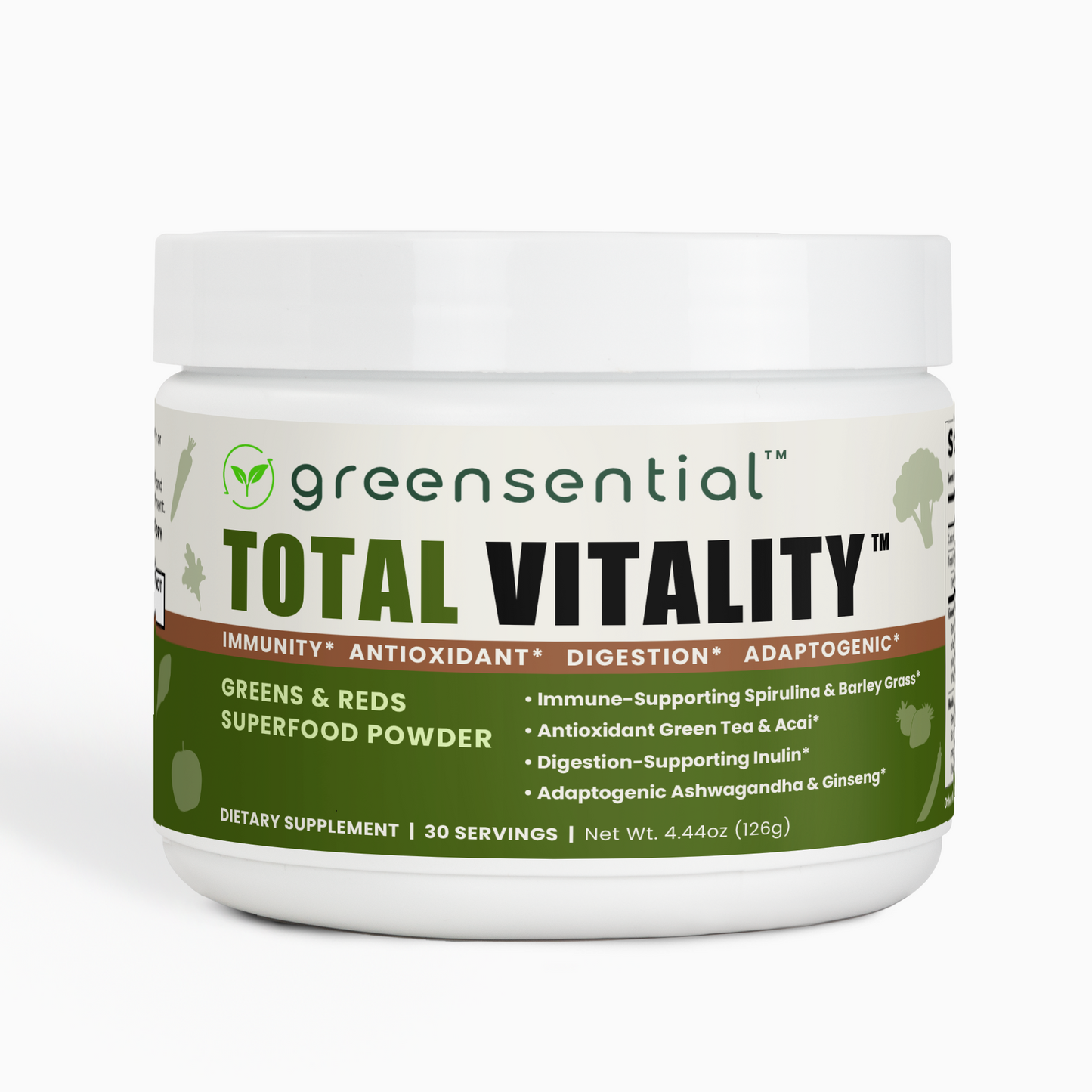 Total Vitality™ Greens & Reds Superfood container