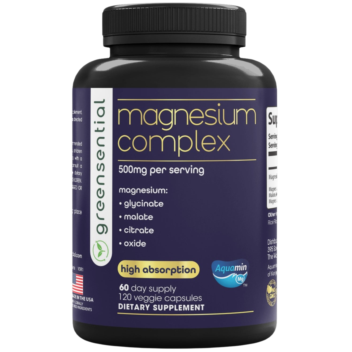 Magnesium Complex 500mg, 120 Capsules